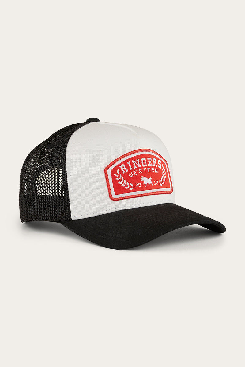 Ringers Western Wheatbelt Trucker Cap - White/Red