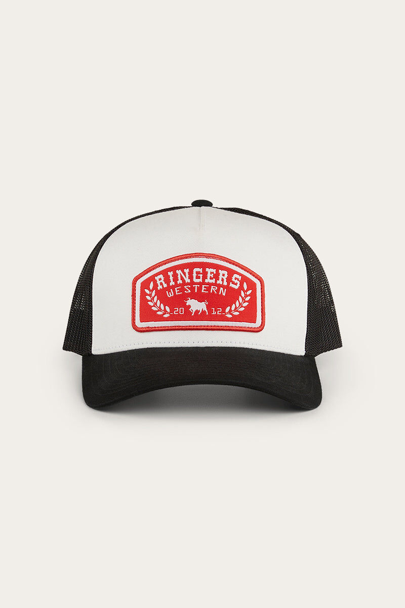 Ringers Western Wheatbelt Trucker Cap - White/Red