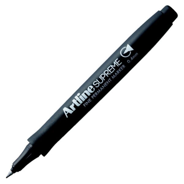 Artline Supreme Permanent Marker 0.4mm - Black