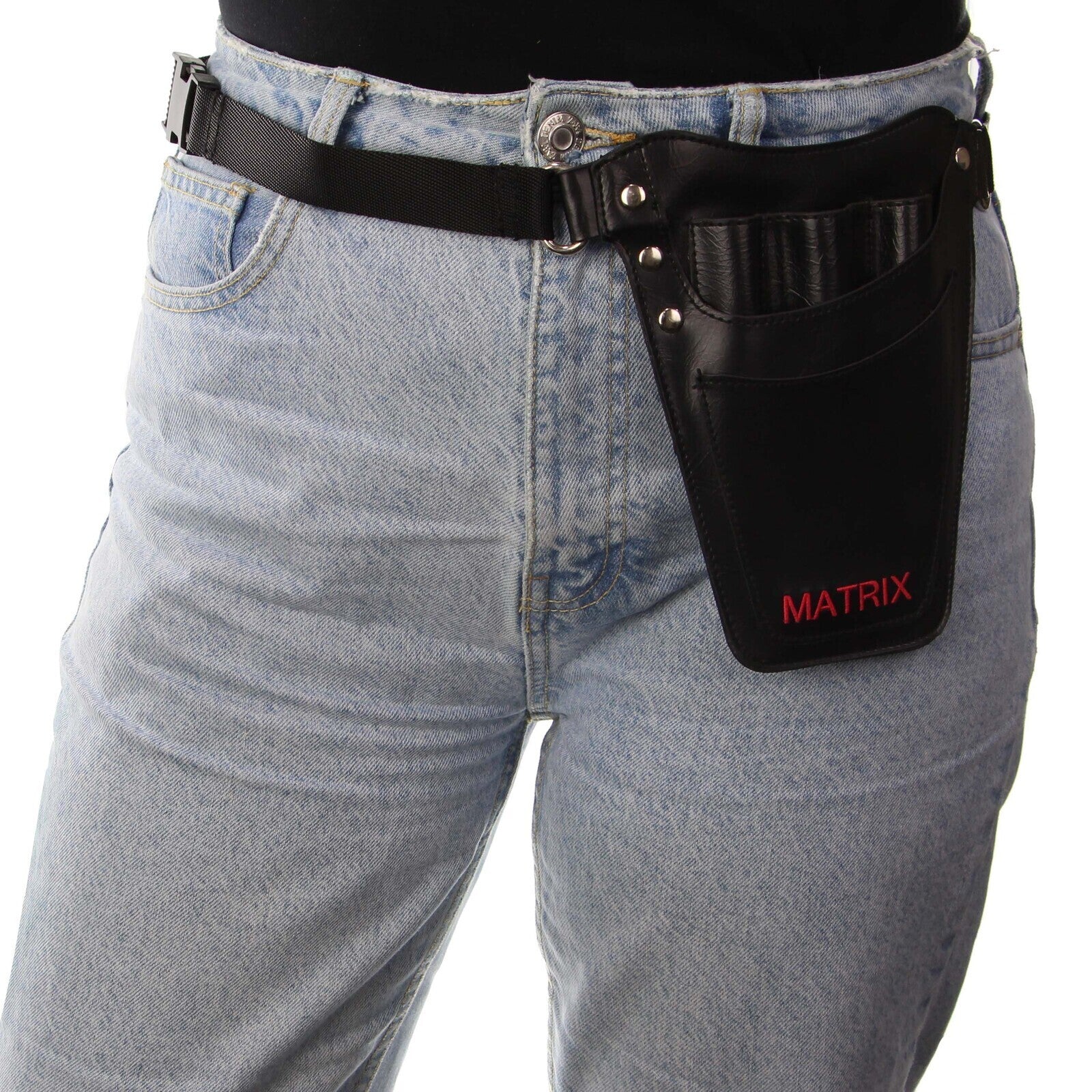MATRIX Leather Tool Belt Barber Hairdressing Pouch, Adjustable 50" Waist Size - SuperSaverAU - view 1