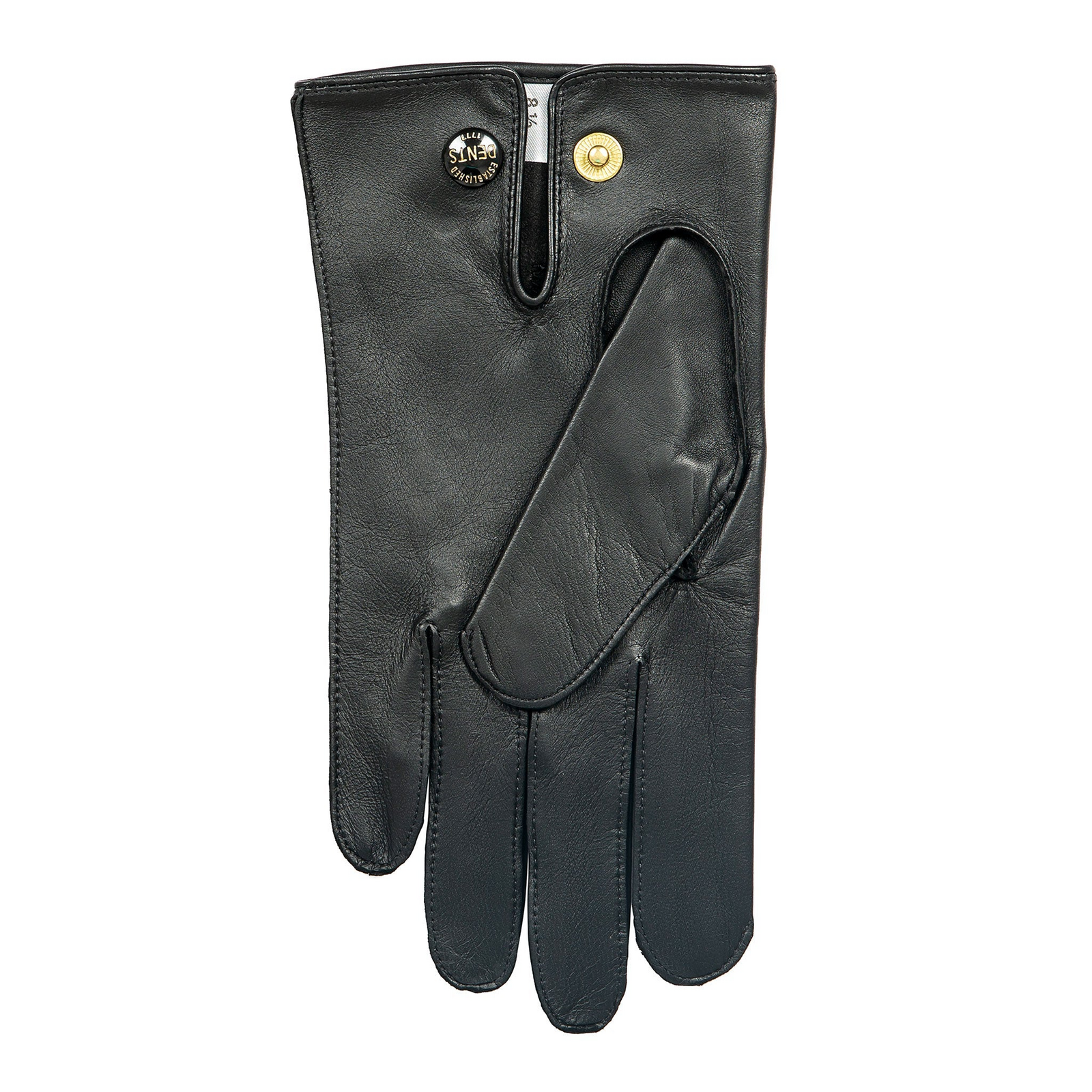 Dents Sandhurst Men's Three-Point Leather Gloves - Black 7.5