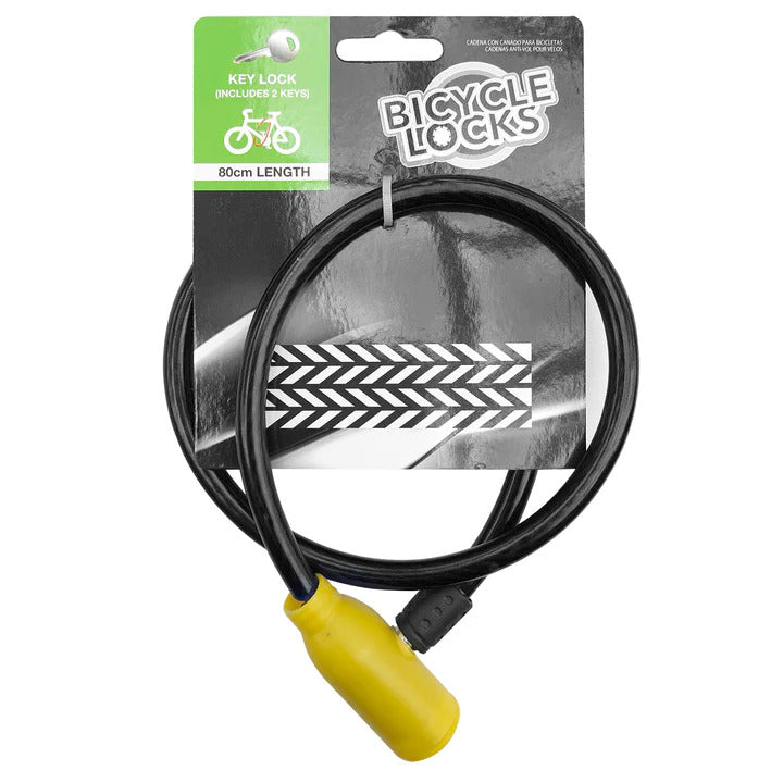 80cm Bicycle Lock with Keys Bike Scooter - SuperSaverAU - view 2