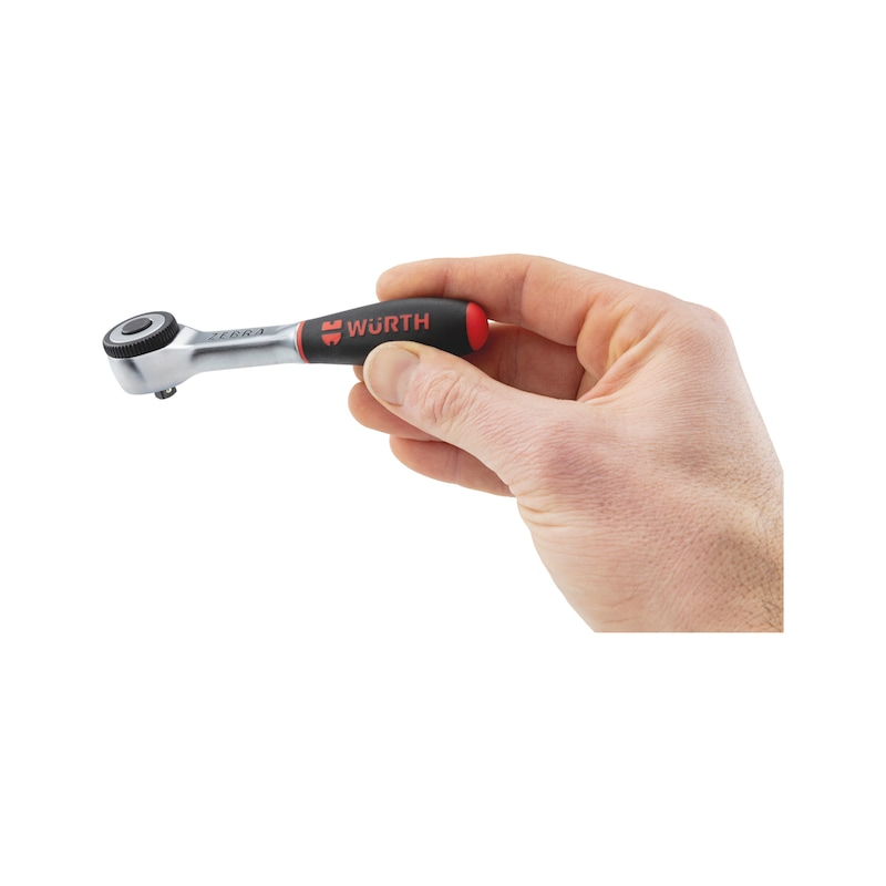 Wurth 1/4 Inch Reversible Ratchet Wrench – 360° Twist Handle 135mm