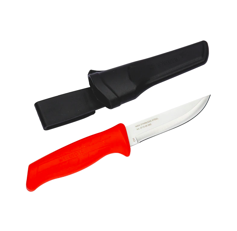 Premium Universal Stainless Steel Kitchen Knife with Holster - 225mm