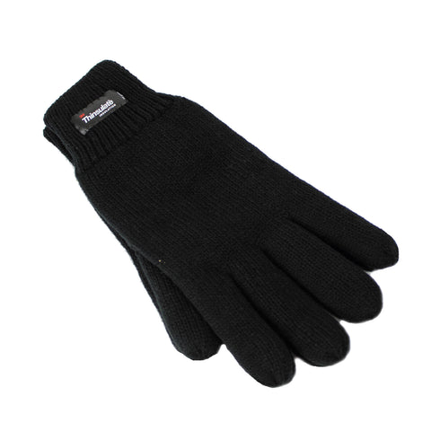 Dents 3M Thinsulate Polar Fleece Winter Gloves - Black
