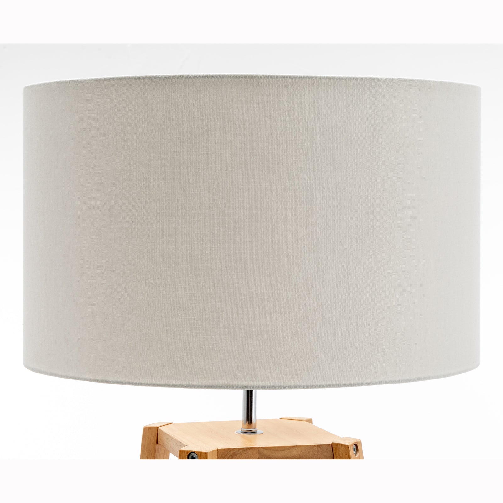 Premium Eiffel 3 Tier Floor Lamp with Storage Shelves - Natural 171cm