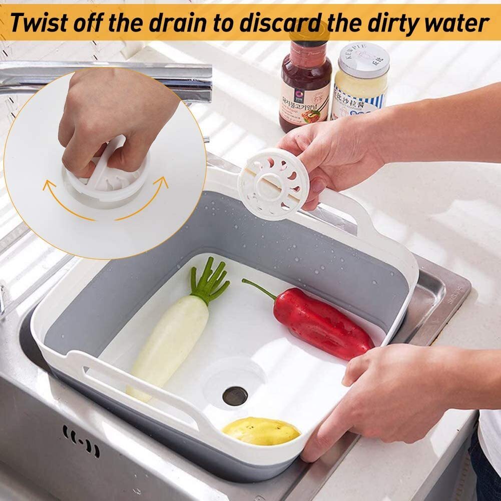 Premium Collapsible Strainer Set – Grey/White 10 Pack, 9L