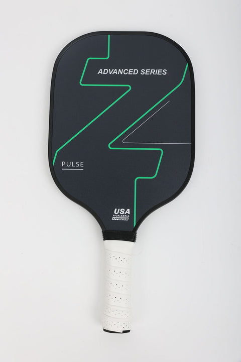 PULSE Advanced Series Graphite Carbon Fiber Pickleball Paddle - Black/Green