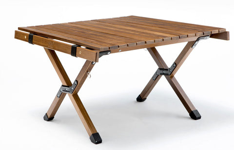 Premium Foldable Bamboo Camping Table - Small 62cm