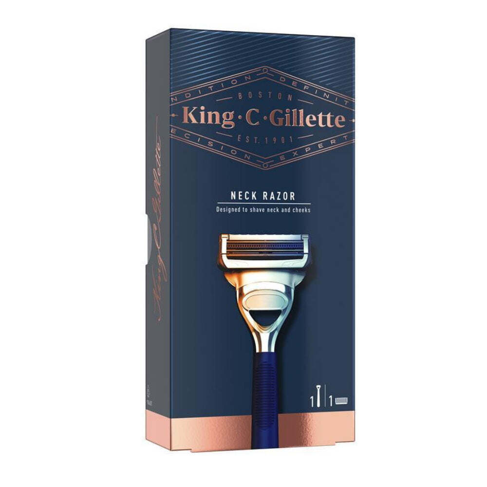 Gillette Razor for Neck & Cheeks - 1 Pack with Precision Trimmer and Lubrication - SuperSaverAU - view 1