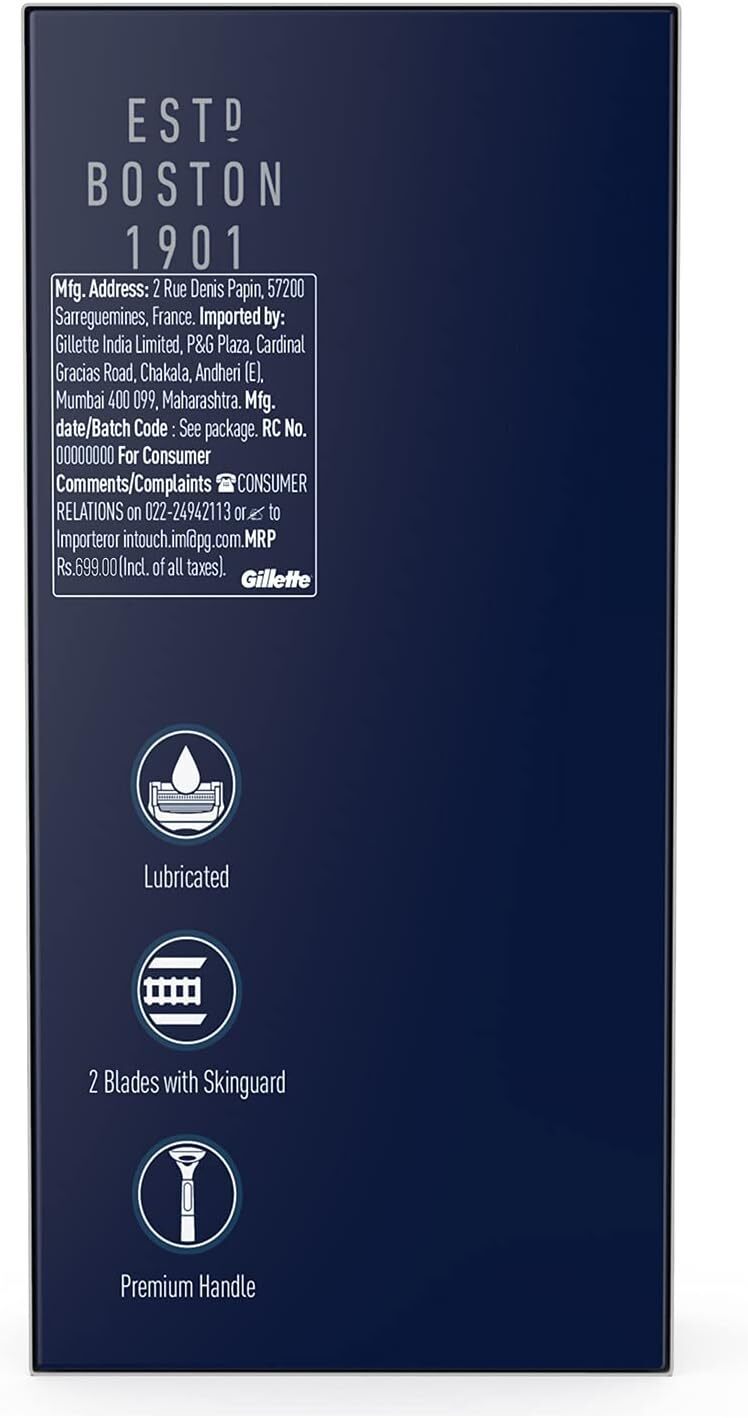 Gillette Neck and Cheeks Razor 3 Pack with Heads and Precision Trimmer