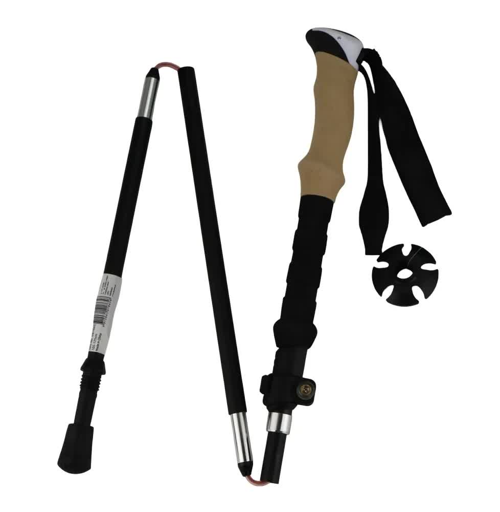 Telescopic Hiking Pole - Adjustable Folding Support 105cm - 125cm - SuperSaverAU - view 3