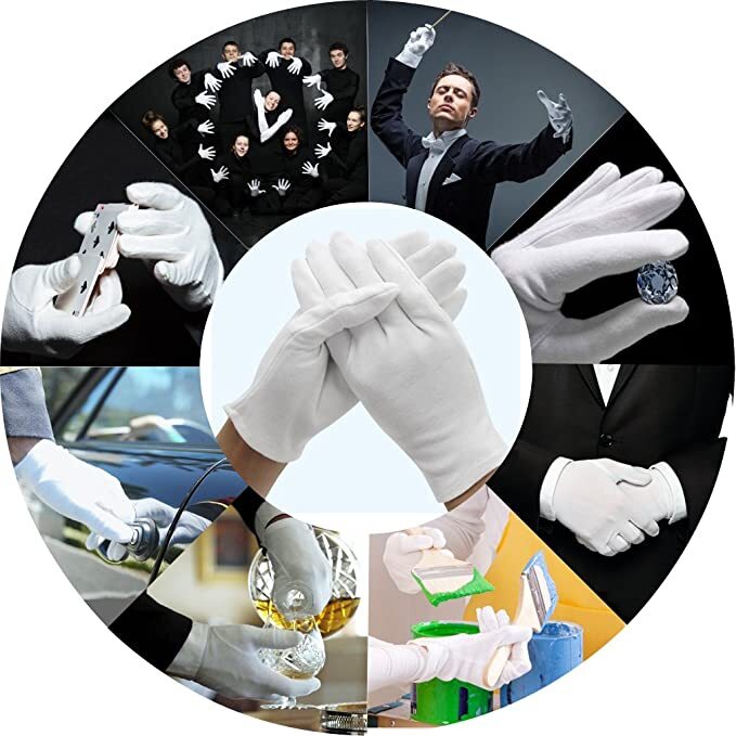 SANTA CLAUS GLOVES Xmas Christmas Magicians Debutant Debs Waiter Uniform Glove - SuperSaverAU - view 3
