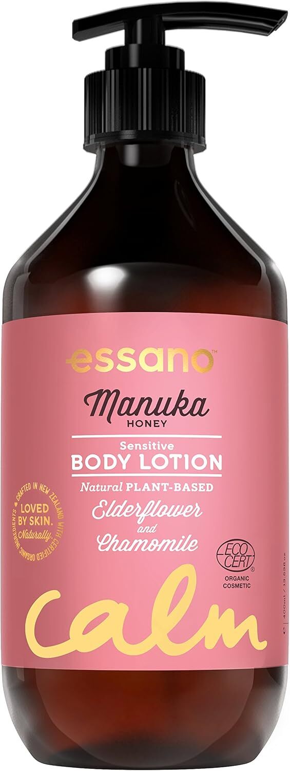 Essano 400ml Manuka Honey Sensitive Body Lotion - Nourishing, Cruelty Free, EcoCert Organic - SuperSaverAU - view 1