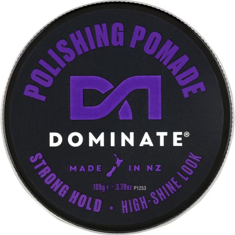 Dominate Polishing Pomade 105g 3 Pack Strong Hold High Shine Hair Styling Wax