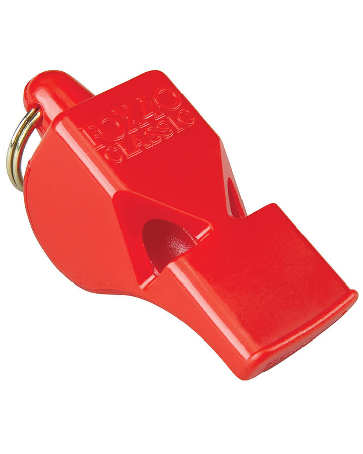 Fox 40 Classic Pealess Whistle 115dB for Safety & Referees - Red