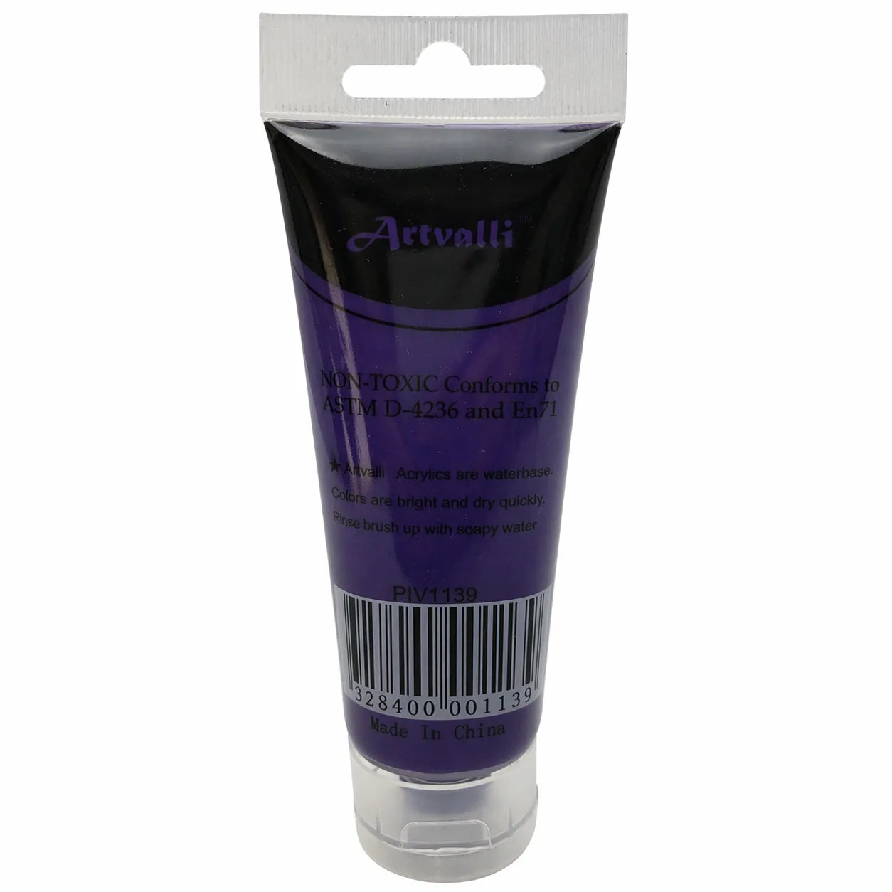 Premium Water Based Acrylic Paint 75ml Tube - Brilliant Purple