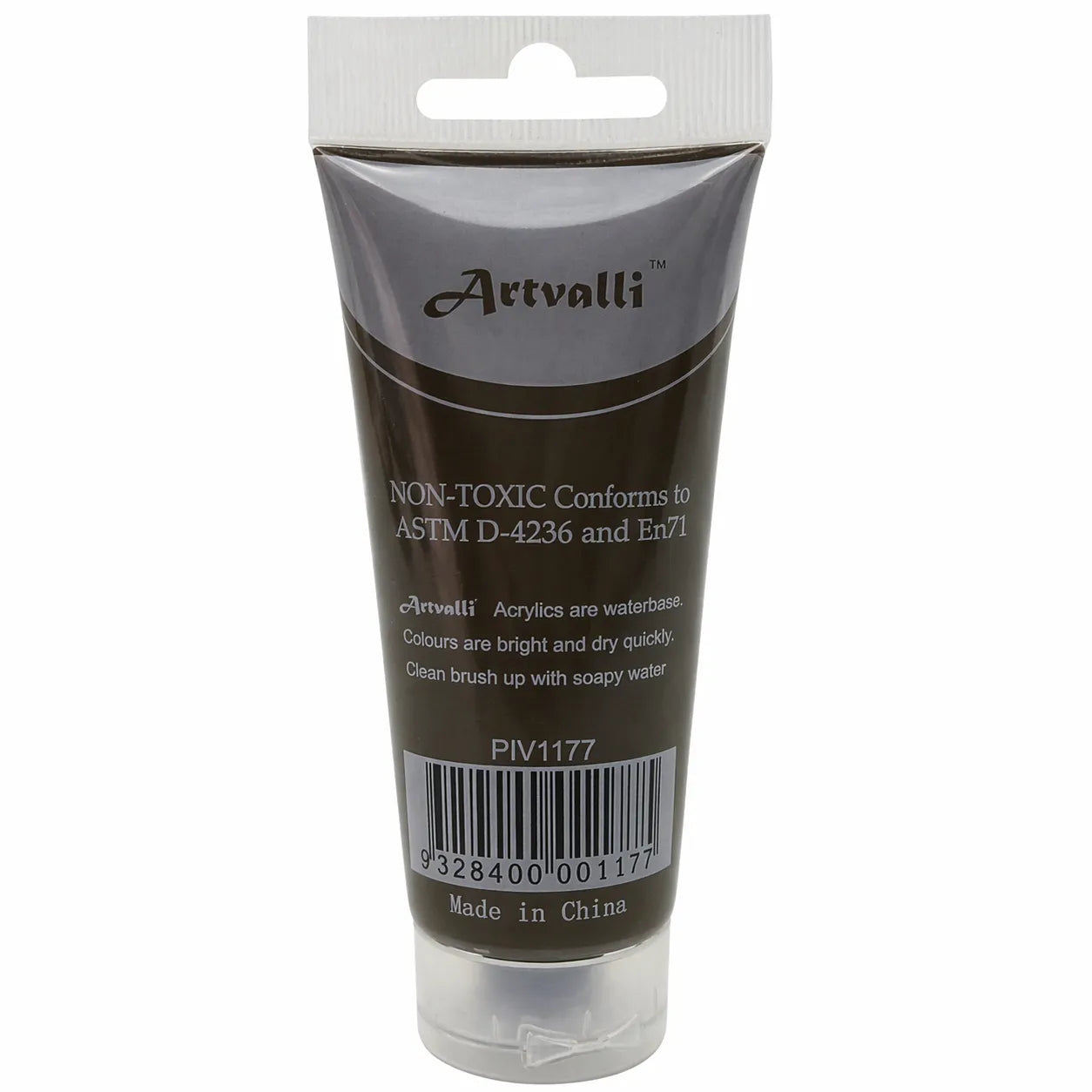 Premium Water Based Acrylic Paint 75ml Tube - Burnt Umber