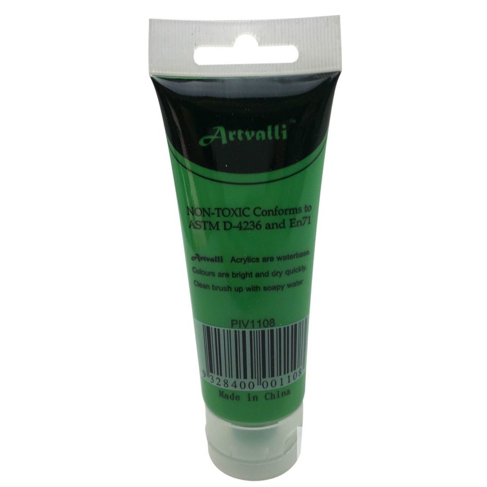 Premium Water Based Acrylic Paint 75ml Tube - Light Green