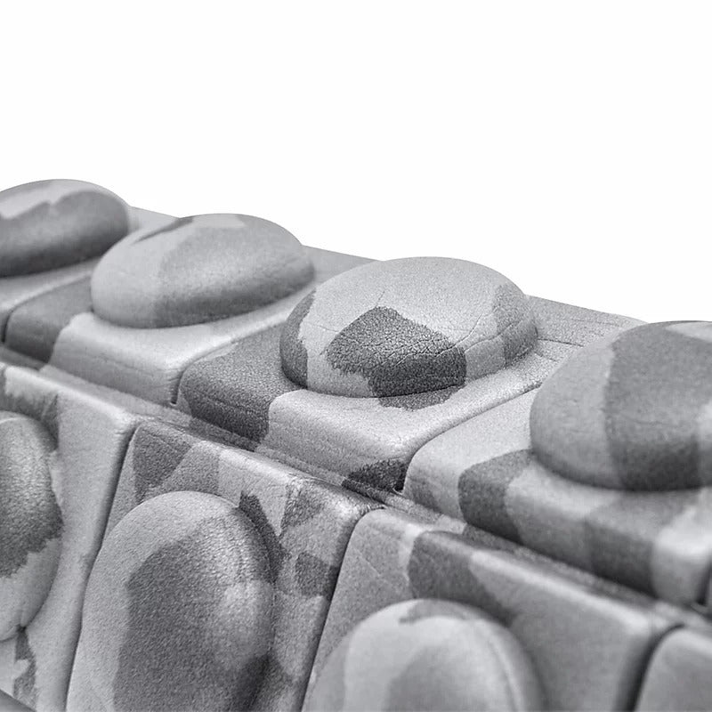 Adidas Mini Textured Foam Roller for Muscle Recovery - Grey Camo, 18cm
