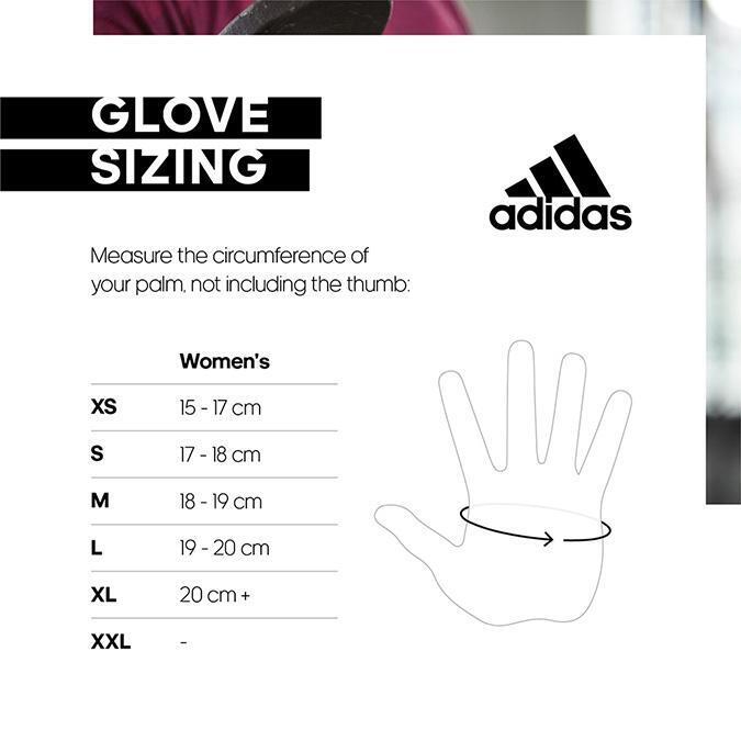 Adidas Women's Essential Gym Gloves with Suede-Effect Palm - Pink, XL