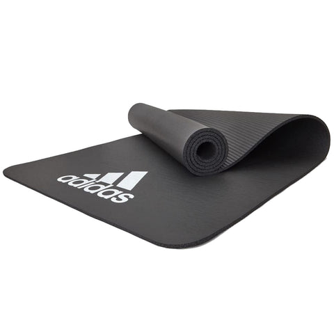 Adidas Fitness Mat 7mm NBR with Ridged Grip Base - Grey