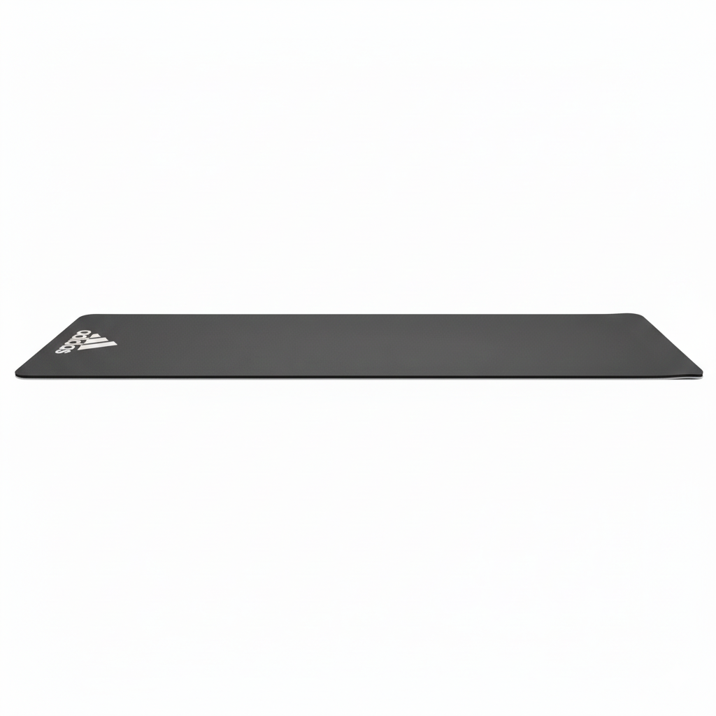 Adidas Fitness Mat 7mm NBR with Ridged Grip Base - Grey