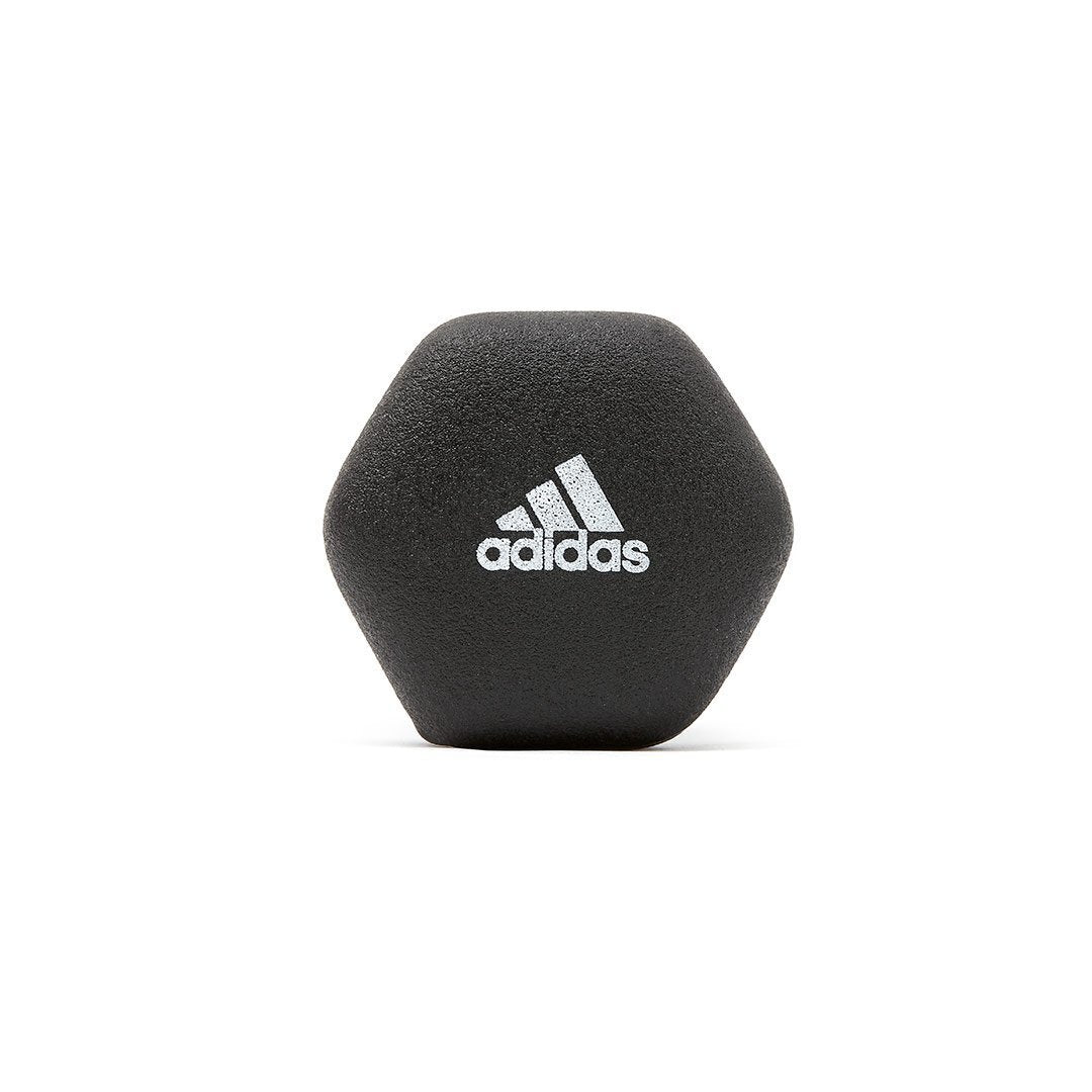 Adidas Hex Cast Iron Dumbbells with Neoprene Coating - 4kg Pair