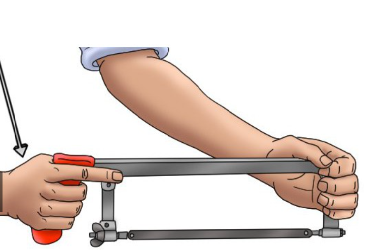 Premium Heavy Duty Hacksaw Frame with 12 Inch Blade & 2 Cutting Positions