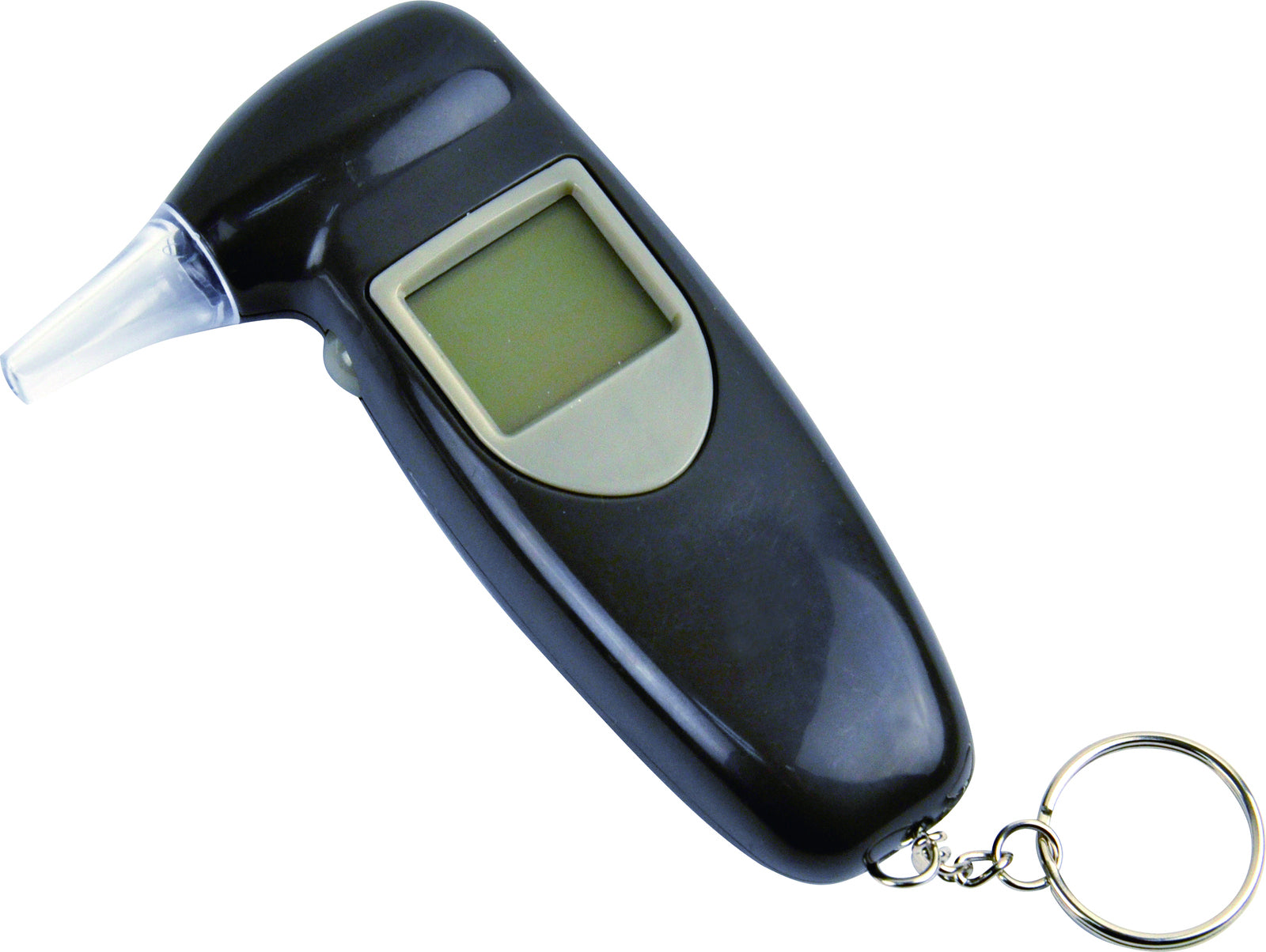 Premium Black Digital Breath Alcohol Tester Portable Breathalyser with 4 Attachments