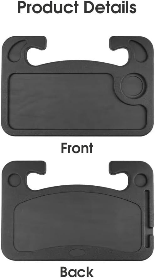 Premium Multi Function Reversible Car Table Tray with Laptop and Drink Holder