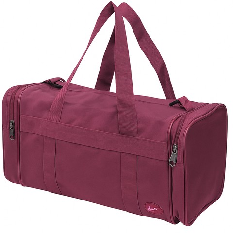 Premium Maroon 28L Foldable Travel Duffel Bag for Gym and Sports