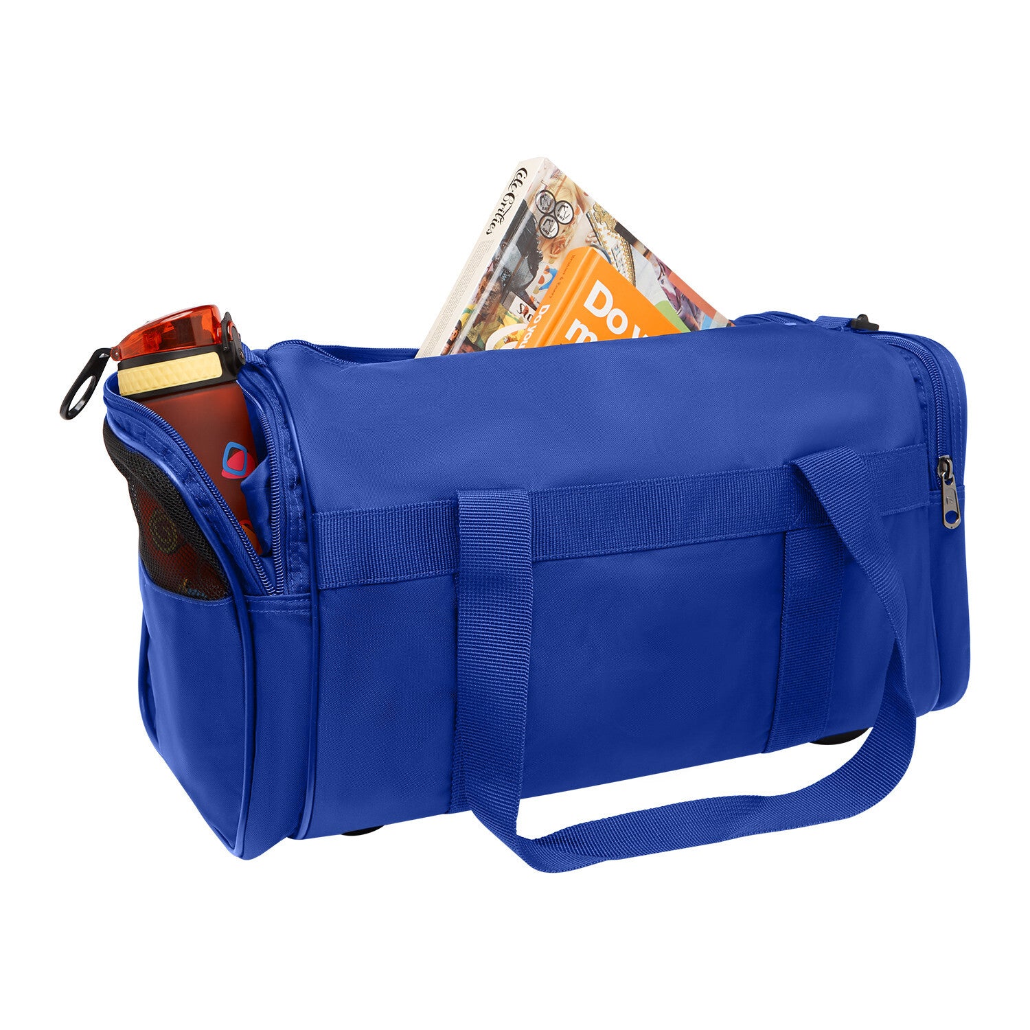 Premium Royal Blue 28L Foldable Travel Duffel Bag for Gym and Sports