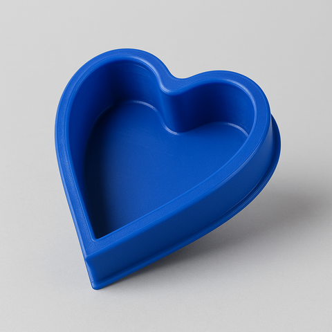 Premium Blue Heart-Shaped Silicone Baking Mould – 10 x 11 x 4cm