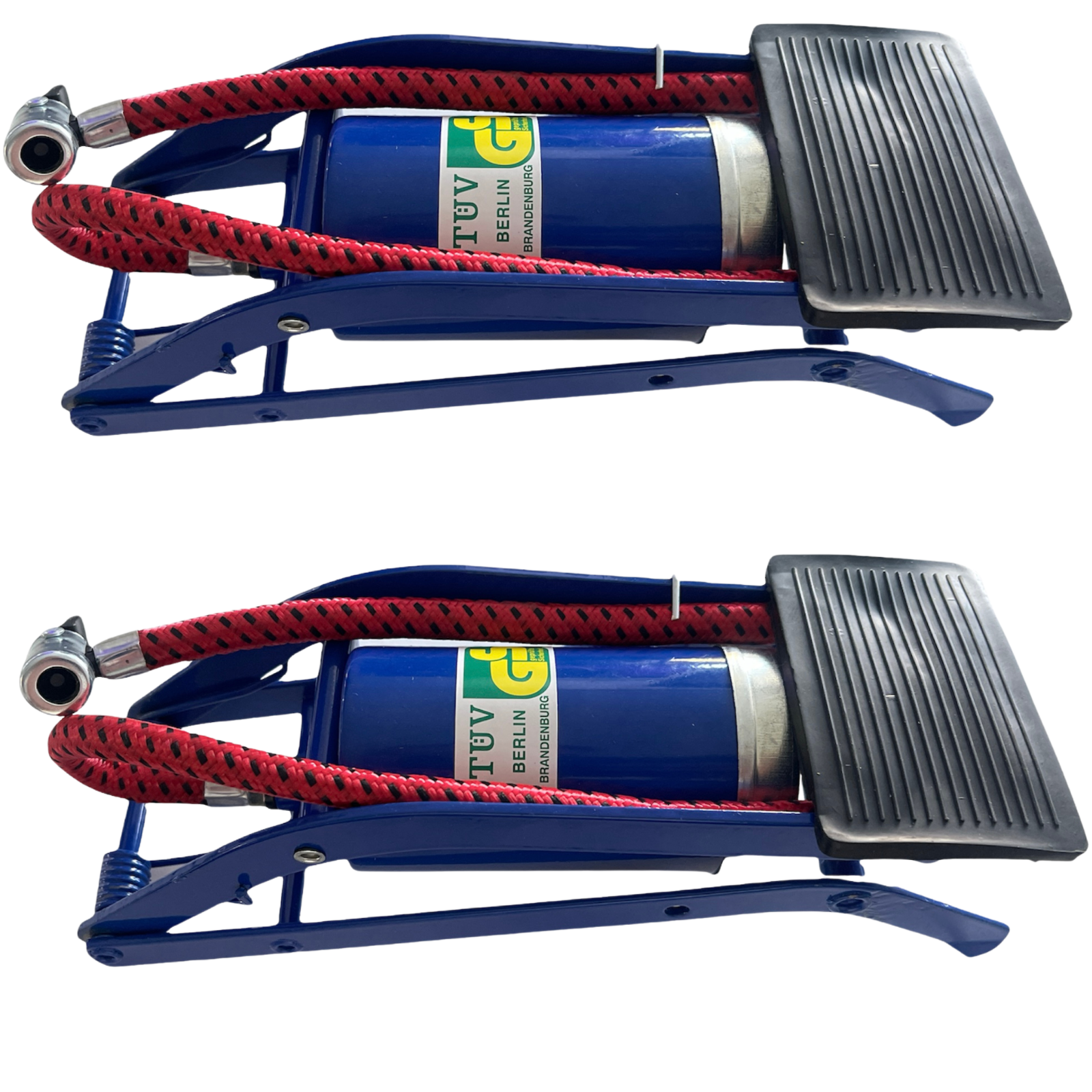 2x HIGH PRESSURE FOOT PUMP Ball Bicycle Motorbike Car Tire Inflator Tyre Air - SuperSaverAU - view 5