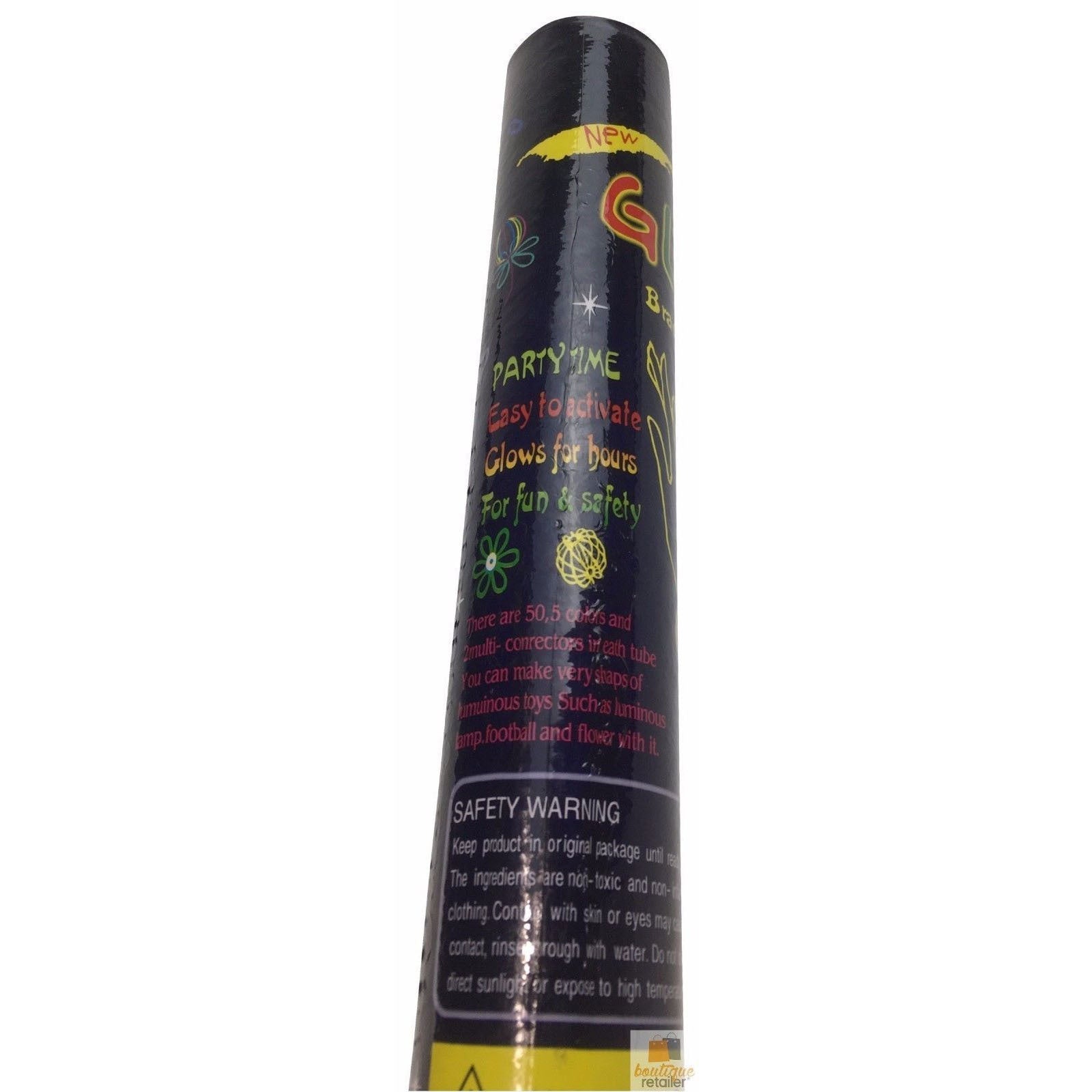 50 GLOW STICKS Party Light Glow In The Dark Rave NECKLACE Disco Bulk - SuperSaverAU - view 5