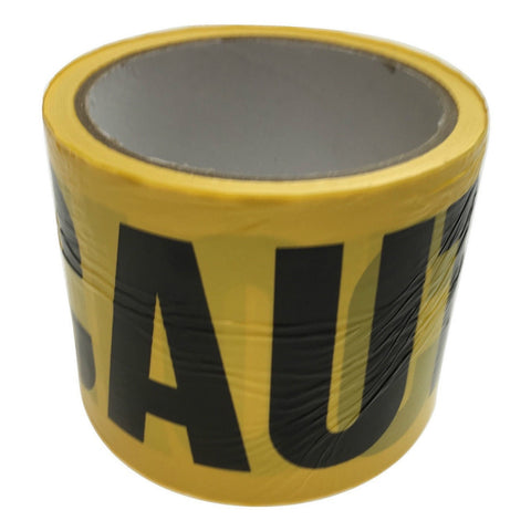 Premium Yellow Caution Tape for Worksite Barricades - 7.5cm x 20m