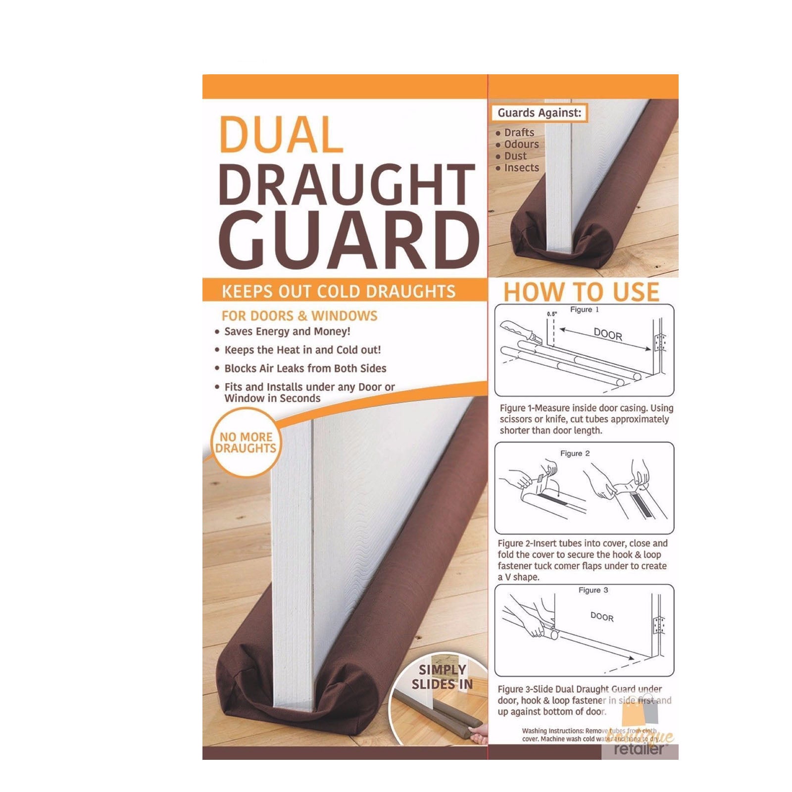 Premium Dual Draft Stopper Door Guard – Double Sided