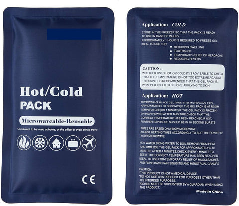 1x HOT COLD PACK Reusable Ice Heat Gel Pack - Microwaveable First Aid Relief - SuperSaverAU - view 1