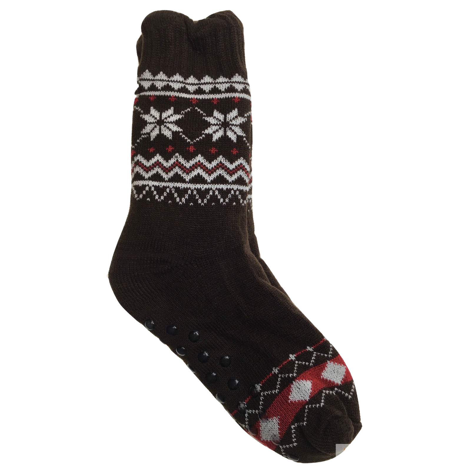 Premium 1 Pair Men's Non Slip Thick Fur Winter Bed Socks One Size