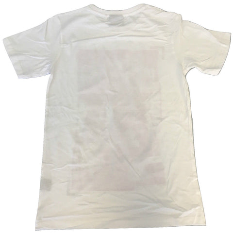 Premium White 100% Cotton Printed Slim Fit T-Shirt XS