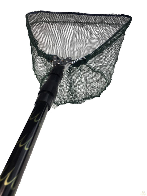 Telescopic Fishing Landing Net 44cm Wide, 1m Extendable Handle, Foldable 65cm - SuperSaverAU - view 1