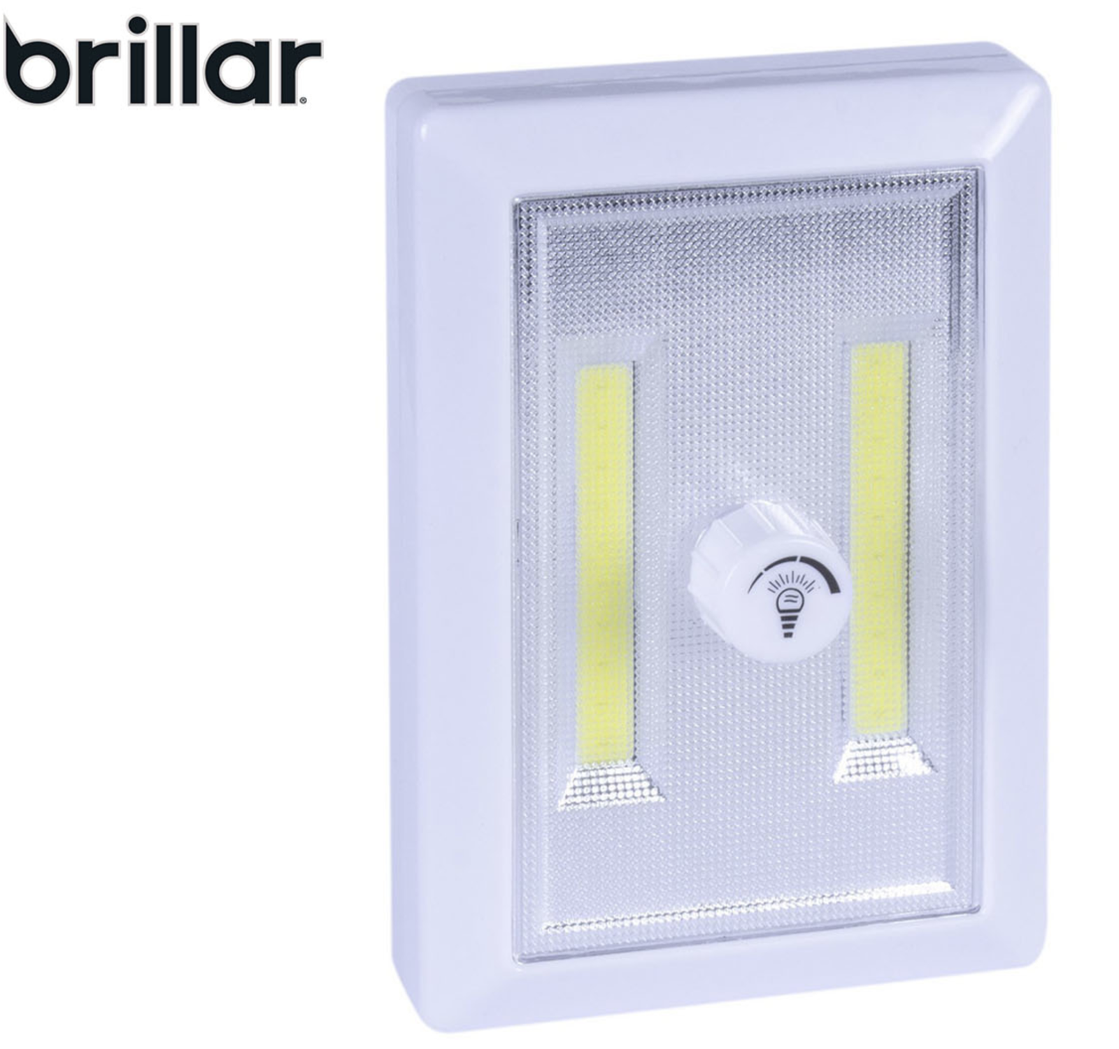 Brillar Wireless COB LED Dimmer Light with Magnetic Back - White
