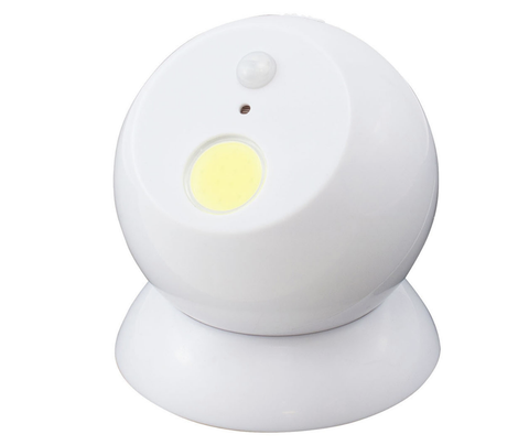 Brillar Motion Activated Swivel Ball Light with Magnetic Base - White