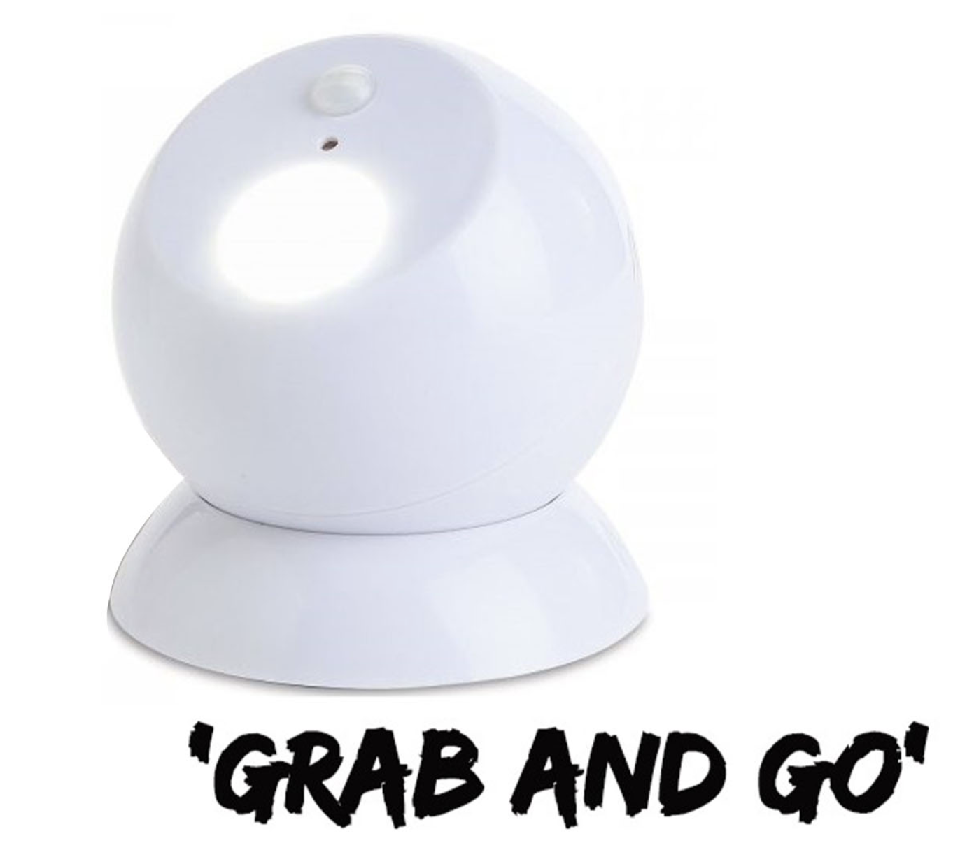 Brillar Motion Activated Swivel Ball Light with Magnetic Base - White