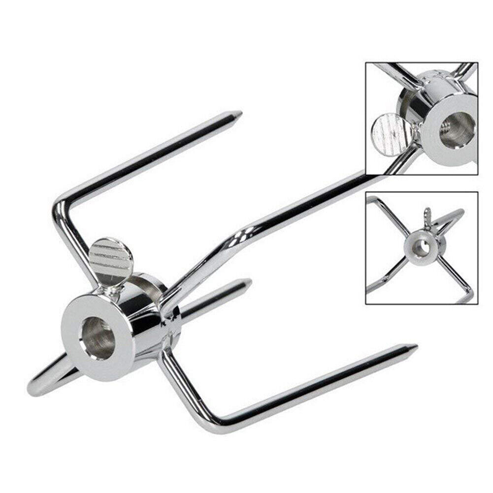 Premium Stainless Steel Rotisserie Spit Forks for Gyro & BBQ - 2 Pack