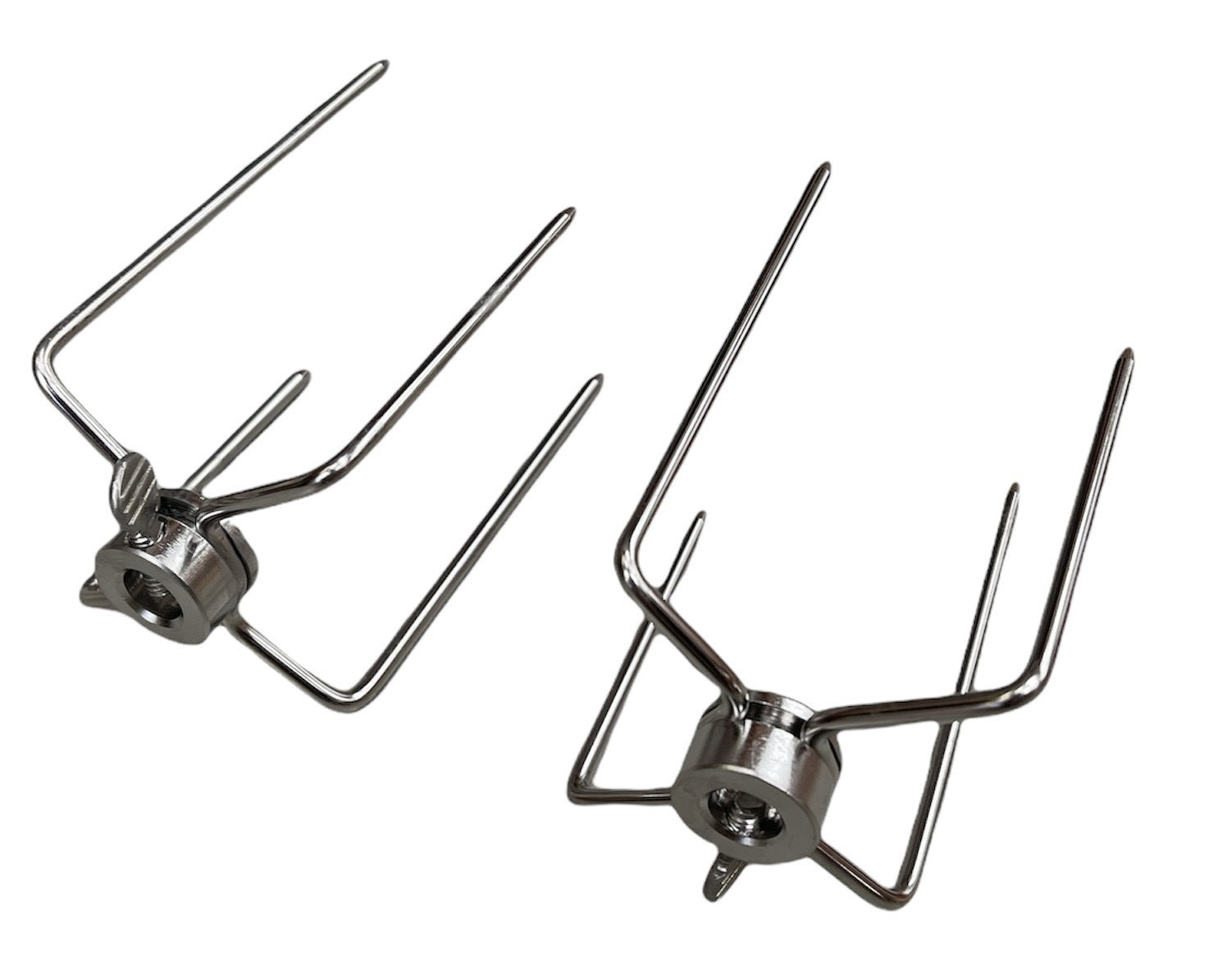 Premium Stainless Steel Rotisserie Spit Forks for Gyro & BBQ - 2 Pack