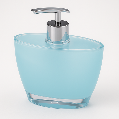 Premium Oval Hand Pump Soap & Lotion Dispenser – Blue