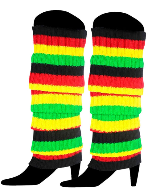 Premium Indigenous Colours Knit Leg Warmers - 40cm