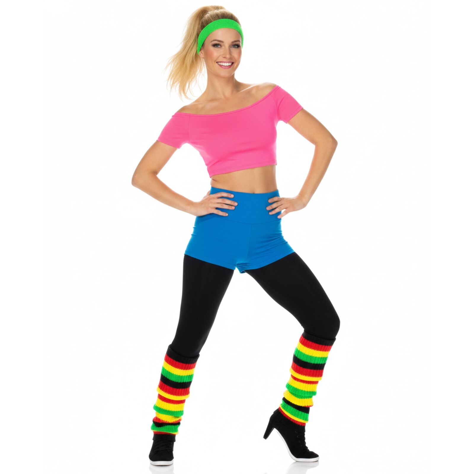 Premium Indigenous Colours Knit Leg Warmers - 40cm